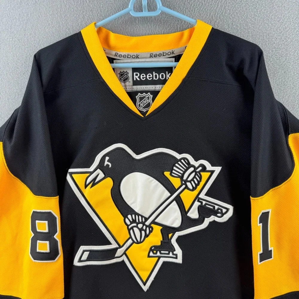 Vintage Pittsburgh Penguins Hockey Jersey 2XL Reebok Phil Kessel Fight Strap
